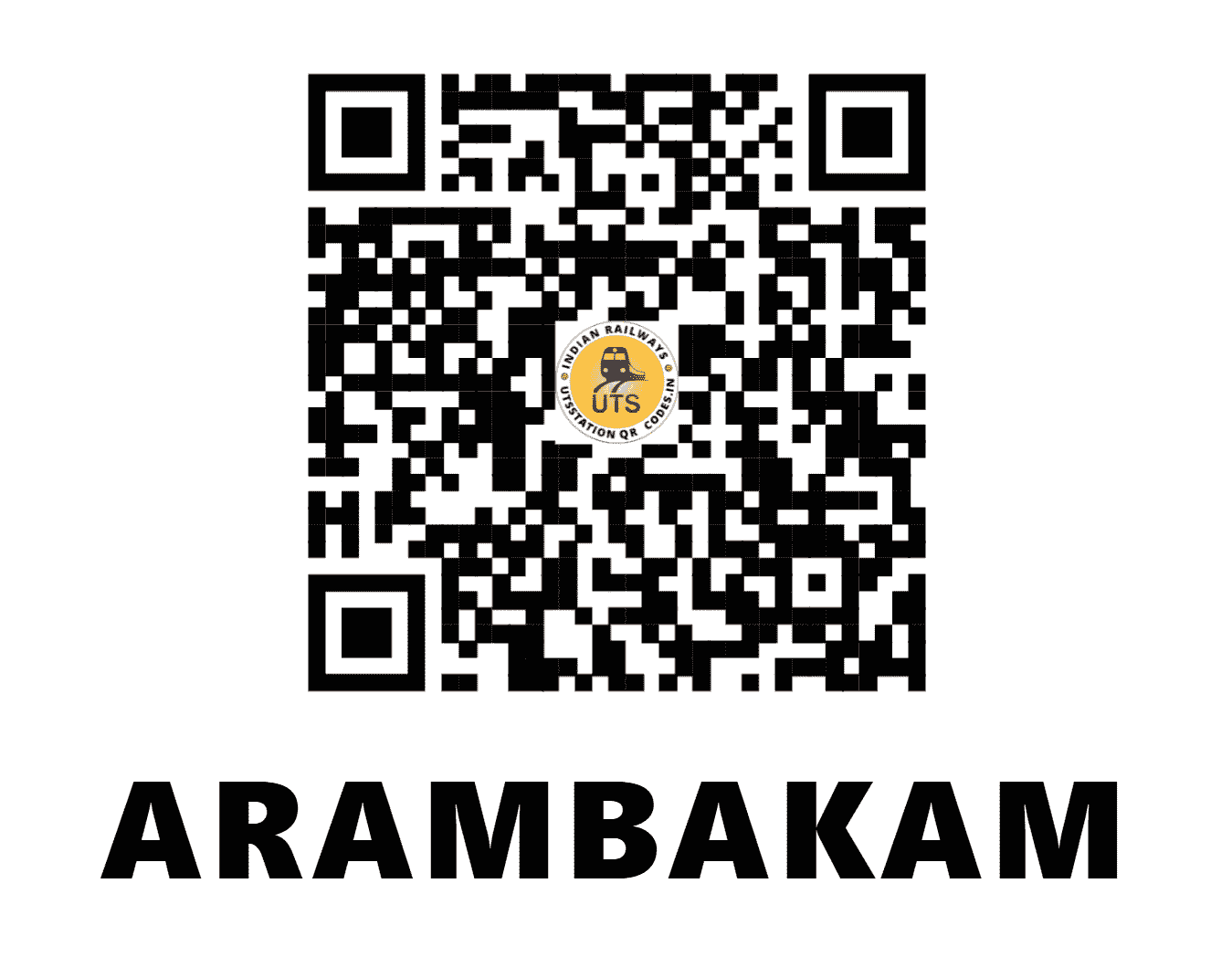 UTS QR Code for ARAMBAKAM - AKM (SR - TAMIL NADU)